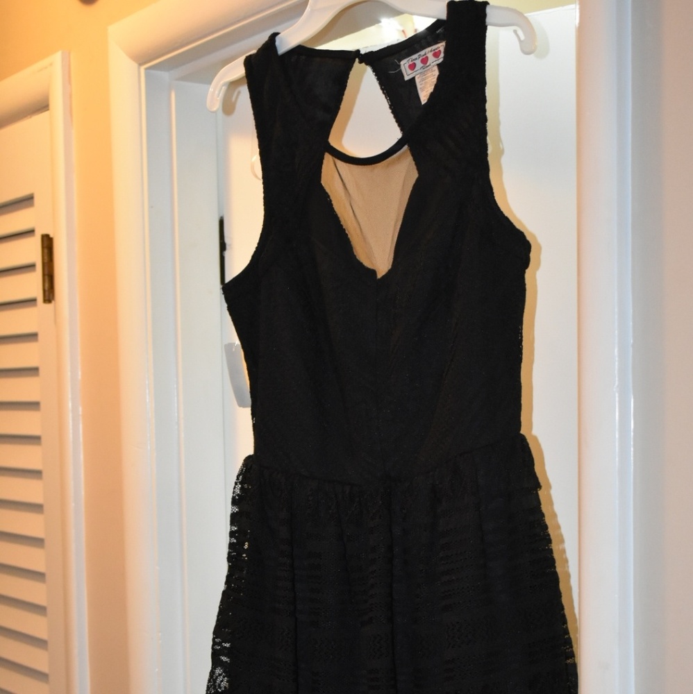 Three Pink Hearts sleeveless dress